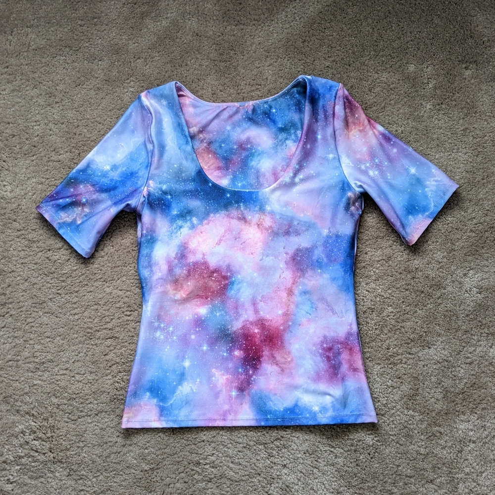 Black Milk Galaxy Dreams Scoop Neck Top size M NWT